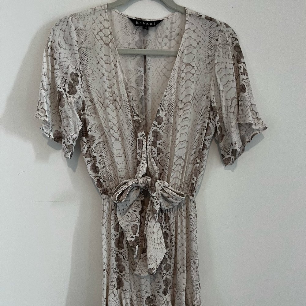 Kavari Snake Skin Mini Dress